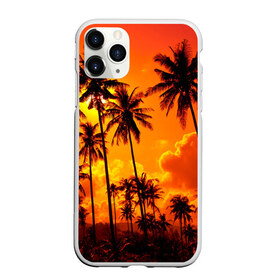 Чехол для iPhone 11 Pro матовый с принтом Таиланд , Силикон |  | clouds | nature | palms | sky | sunset | thailand | tourism | закат | небо | облака | пальмы | природа | таиланд | туризм