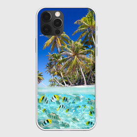 Чехол для iPhone 12 Pro Max с принтом Таиланд , Силикон |  | Тематика изображения на принте: clouds | fish | nature | palm trees | sea | sky | thailand | tourism | water | вода | море | небо | облака | пальмы | природа | рыбки | таиланд | туризм