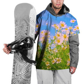 Накидка на куртку 3D с принтом Ромашка , 100% полиэстер |  | flower | лето | полевой цветок | цветочки | цветы