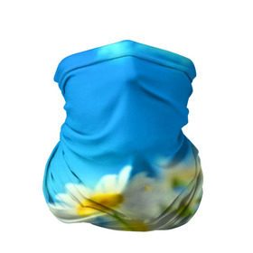 Бандана-труба 3D с принтом Ромашка полевая , 100% полиэстер, ткань с особыми свойствами — Activecool | плотность 150‒180 г/м2; хорошо тянется, но сохраняет форму | flower | лето | поле | полевой цветок | цветочки | цветы