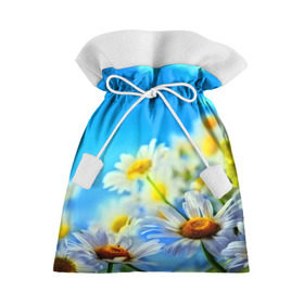 Подарочный 3D мешок с принтом Ромашка полевая , 100% полиэстер | Размер: 29*39 см | flower | лето | поле | полевой цветок | цветочки | цветы