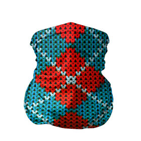 Бандана-труба 3D с принтом Knitting pattern , 100% полиэстер, ткань с особыми свойствами — Activecool | плотность 150‒180 г/м2; хорошо тянется, но сохраняет форму | Тематика изображения на принте: вязаный | рождество | свитер | текстура