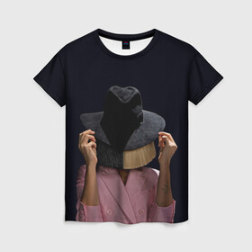 Женская футболка 3D с принтом Hat , 100% полиэфир ( синтетическое хлопкоподобное полотно) | прямой крой, круглый вырез горловины, длина до линии бедер | angel | pop | sia | ангел | поп | сиа