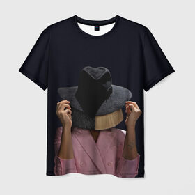 Мужская футболка 3D с принтом Hat , 100% полиэфир | прямой крой, круглый вырез горловины, длина до линии бедер | Тематика изображения на принте: angel | pop | sia | ангел | поп | сиа