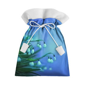Подарочный 3D мешок с принтом Подснежники , 100% полиэстер | Размер: 29*39 см | Тематика изображения на принте: flower | весна | поле | полевой цветок | цветочки | цветы