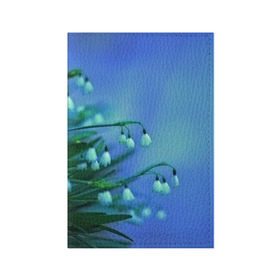 Обложка для паспорта матовая кожа с принтом Подснежники , натуральная матовая кожа | размер 19,3 х 13,7 см; прозрачные пластиковые крепления | Тематика изображения на принте: flower | весна | поле | полевой цветок | цветочки | цветы