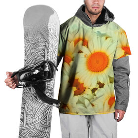 Накидка на куртку 3D с принтом Подсолнух , 100% полиэстер |  | flower | лето | полевой цветок | цветочки | цветы