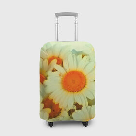 Чехол для чемодана 3D с принтом Подсолнух , 86% полиэфир, 14% спандекс | двустороннее нанесение принта, прорези для ручек и колес | flower | лето | полевой цветок | цветочки | цветы