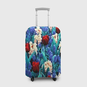 Чехол для чемодана 3D с принтом Garden Spring , 86% полиэфир, 14% спандекс | двустороннее нанесение принта, прорези для ручек и колес | 