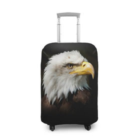 Чехол для чемодана 3D с принтом Орёл , 86% полиэфир, 14% спандекс | двустороннее нанесение принта, прорези для ручек и колес | клюв | орёл | пернатые | перья | птица | хищник