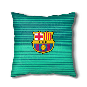 Подушка 3D с принтом Барселона , наволочка – 100% полиэстер, наполнитель – холлофайбер (легкий наполнитель, не вызывает аллергию). | состоит из подушки и наволочки. Наволочка на молнии, легко снимается для стирки | barcelona | барса | футбол
