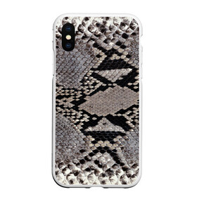 Чехол для iPhone XS Max матовый с принтом Змеиная кожа , Силикон | Область печати: задняя сторона чехла, без боковых панелей | змея | кожа