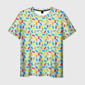 Мужская футболка 3D с принтом I love gummy bears , 100% полиэфир | прямой крой, круглый вырез горловины, длина до линии бедер | bears | gummi candy | gummy bears | teddy | конфетки | мармелад | мармеладные мишки | медведь | медвежонок | мишка | мишки гамми | сладости | фруктовый