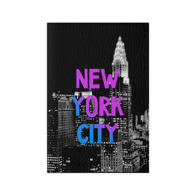 Обложка для паспорта матовая кожа с принтом Нью-Йорк , натуральная матовая кожа | размер 19,3 х 13,7 см; прозрачные пластиковые крепления | Тематика изображения на принте: america | capital | city | lights | new york | night | skyscrapers | tourism | usa | америка | город | ночь | нью йорк | огни | столица | сша | туризм