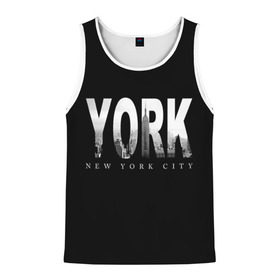 Мужская майка 3D с принтом Нью-Йорк , 100% полиэстер | круглая горловина, приталенный силуэт, длина до линии бедра. Пройма и горловина окантованы тонкой бейкой | america | capital | city | lights | new york | night | skyscrapers | tourism | usa | америка | город | ночь | нью йорк | огни | столица | сша | туризм