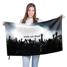 Флаг 3D с принтом Punk not dead , 100% полиэстер | плотность ткани — 95 г/м2, размер — 67 х 109 см. Принт наносится с одной стороны | punk not dead | бит | группа | драйв | дым | зал | концерт | музыка | надпись | панк | панк не умрет | панки | рок | слова | танцы | туман | тусовка | фраза | хой