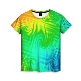 Женская футболка 3D с принтом Цвет-2 , 100% полиэфир ( синтетическое хлопкоподобное полотно) | прямой крой, круглый вырез горловины, длина до линии бедер | baphomet.by | дмитрий данилин | цвет 2