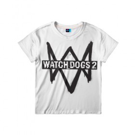Детская футболка 3D с принтом Watch Dogs 2 , 100% гипоаллергенный полиэфир | прямой крой, круглый вырез горловины, длина до линии бедер, чуть спущенное плечо, ткань немного тянется | 