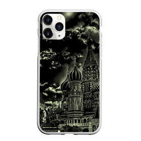 Чехол для iPhone 11 Pro Max матовый с принтом Москва , Силикон |  | кремль | ночь | пейзаж