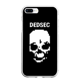 Чехол для iPhone 7Plus/8 Plus матовый с принтом Череп Dedsec , Силикон | Область печати: задняя сторона чехла, без боковых панелей | Тематика изображения на принте: dedsec | skull | watch dogs | watch dogs 2 | watch_dogs | watch_dogs 2 | дедсек | дэдсек | череп