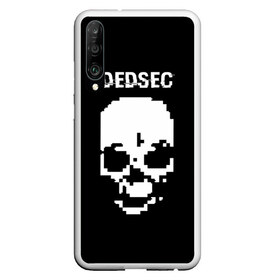 Чехол для Honor P30 с принтом Череп Dedsec , Силикон | Область печати: задняя сторона чехла, без боковых панелей | Тематика изображения на принте: dedsec | skull | watch dogs | watch dogs 2 | watch_dogs | watch_dogs 2 | дедсек | дэдсек | череп