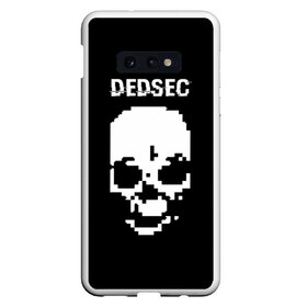 Чехол для Samsung S10E с принтом Череп Dedsec , Силикон | Область печати: задняя сторона чехла, без боковых панелей | Тематика изображения на принте: dedsec | skull | watch dogs | watch dogs 2 | watch_dogs | watch_dogs 2 | дедсек | дэдсек | череп