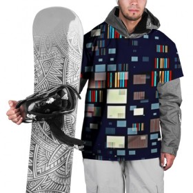 Накидка на куртку 3D с принтом Минимализм , 100% полиэстер |  | Тематика изображения на принте: квадраты | кубы