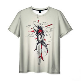 Мужская футболка 3D с принтом Безликий , 100% полиэфир | прямой крой, круглый вырез горловины, длина до линии бедер | anime | spirited away | аниме | миадзяки | унесенные призраками