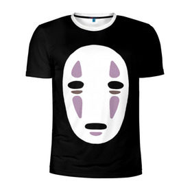 Мужская футболка 3D спортивная с принтом Face , 100% полиэстер с улучшенными характеристиками | приталенный силуэт, круглая горловина, широкие плечи, сужается к линии бедра | anime | spirited away | аниме | миадзяки | унесенные призраками
