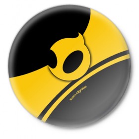 Значок с принтом Team Dignitas ,  металл | круглая форма, металлическая застежка в виде булавки | 