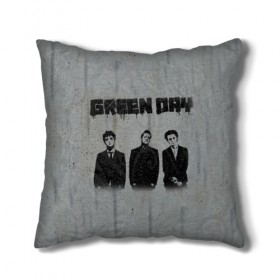 Подушка 3D с принтом Green Day 7 , наволочка – 100% полиэстер, наполнитель – холлофайбер (легкий наполнитель, не вызывает аллергию). | состоит из подушки и наволочки. Наволочка на молнии, легко снимается для стирки | american idiot | green day | грин дей | грин дэй