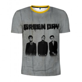 Мужская футболка 3D спортивная с принтом Green Day 7 , 100% полиэстер с улучшенными характеристиками | приталенный силуэт, круглая горловина, широкие плечи, сужается к линии бедра | american idiot | green day | грин дей | грин дэй