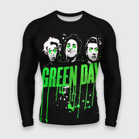 Мужской рашгард 3D с принтом Green Day 4 ,  |  | american idiot | green day | грин дей | грин дэй