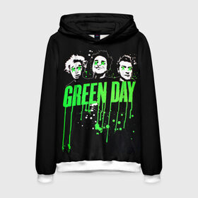 Мужская толстовка 3D с принтом Green Day 4 , 100% полиэстер | двухслойный капюшон со шнурком для регулировки, мягкие манжеты на рукавах и по низу толстовки, спереди карман-кенгуру с мягким внутренним слоем. | american idiot | green day | грин дей | грин дэй