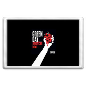 Магнит 45*70 с принтом Green Day 3 , Пластик | Размер: 78*52 мм; Размер печати: 70*45 | american idiot | green day | грин дей | грин дэй