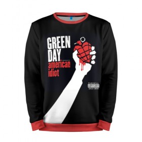 Мужской свитшот 3D с принтом Green Day 3 , 100% полиэстер с мягким внутренним слоем | круглый вырез горловины, мягкая резинка на манжетах и поясе, свободная посадка по фигуре | american idiot | green day | грин дей | грин дэй
