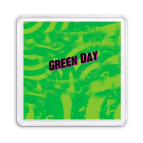 Магнит 55*55 с принтом Green Day 1 , Пластик | Размер: 65*65 мм; Размер печати: 55*55 мм | american idiot | green day | грин дей | грин дэй