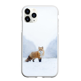 Чехол для iPhone 11 Pro матовый с принтом лесная красотка , Силикон |  | Тематика изображения на принте: зима | лес | лиса | рыжая | снег | тайга