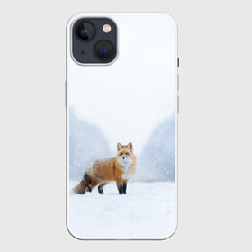 Чехол для iPhone 13 с принтом лесная красотка ,  |  | зима | лес | лиса | рыжая | снег | тайга