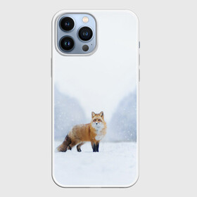 Чехол для iPhone 13 Pro Max с принтом лесная красотка ,  |  | зима | лес | лиса | рыжая | снег | тайга