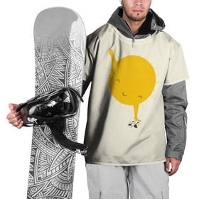 Накидка на куртку 3D с принтом Весеннее солнышко , 100% полиэстер |  | Тематика изображения на принте: весна | рисунок | собака | солнце | солнышко | тепло | щенок