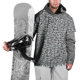 Накидка на куртку 3D с принтом Ничоси, сколько ничоси! , 100% полиэстер |  | meme | nichosee | nichosi | мем | ничоси | привидение | прикол | толпа | удивление