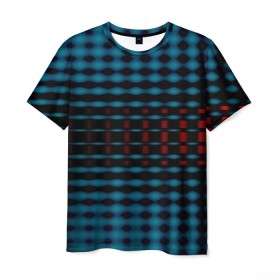 Мужская футболка 3D с принтом focal spot , 100% полиэфир | прямой крой, круглый вырез горловины, длина до линии бедер | dot | pattern | point | абстракция | точки | узоры