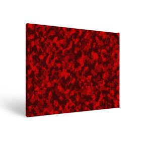 Холст прямоугольный с принтом Красный камуфляж , 100% ПВХ |  | Тематика изображения на принте: милитари