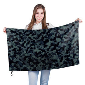 Флаг 3D с принтом Военный камуфляж , 100% полиэстер | плотность ткани — 95 г/м2, размер — 67 х 109 см. Принт наносится с одной стороны | армия | милитари