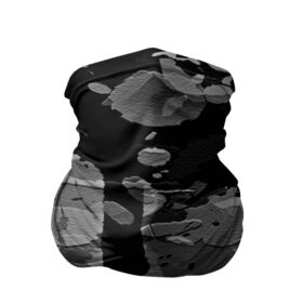 Бандана-труба 3D с принтом Black&Gray , 100% полиэстер, ткань с особыми свойствами — Activecool | плотность 150‒180 г/м2; хорошо тянется, но сохраняет форму | Тематика изображения на принте: 