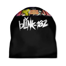 Шапка 3D с принтом Blink-182 , 100% полиэстер | универсальный размер, печать по всей поверхности изделия | blink | california | pop | punk | rock | группа | калифорния | панк | рок