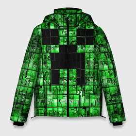 Мужская зимняя куртка 3D с принтом Minecraft , верх — 100% полиэстер; подкладка — 100% полиэстер; утеплитель — 100% полиэстер | длина ниже бедра, свободный силуэт Оверсайз. Есть воротник-стойка, отстегивающийся капюшон и ветрозащитная планка. 

Боковые карманы с листочкой на кнопках и внутренний карман на молнии. | game | green | minecraft | игра | игрок | компьютерные игры | майнкрафт