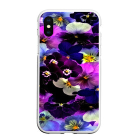 Чехол для iPhone XS Max матовый с принтом Flower Garden , Силикон | Область печати: задняя сторона чехла, без боковых панелей | паттерн | разноцветный | цветы