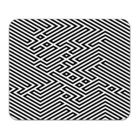 Коврик прямоугольный с принтом optical illusion , натуральный каучук | размер 230 х 185 мм; запечатка лицевой стороны | геометрия | оптическая иллюзия | черно белый
